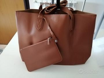 Borsa marrone in pvc