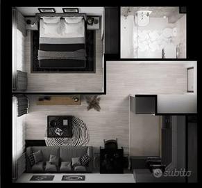 Luminoso bilocale a Sesto Calende