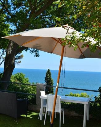 Villa Unica centro Numana giardino vista mare