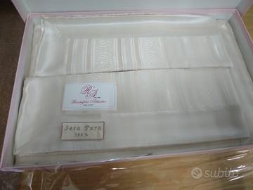 completo lenzuola matrimoniale 100 % pura seta