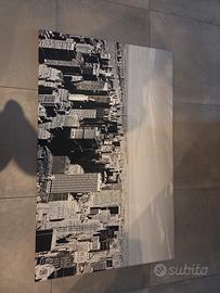 Quadro su tela New York Skyline - Bianco e Nero