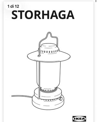 Lampada  Storhaga Ikea ricaricabile