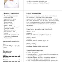 Cameriere aiuto cucina tutto fare