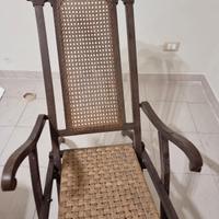 Sedia sdraio antica 
