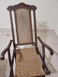 Sedia sdraio antica 