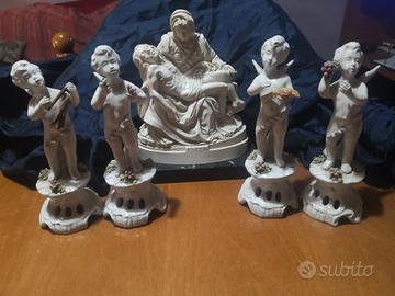 statuine varie in ceramica