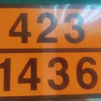 N. 50 etichette adesive ADR 423/1436