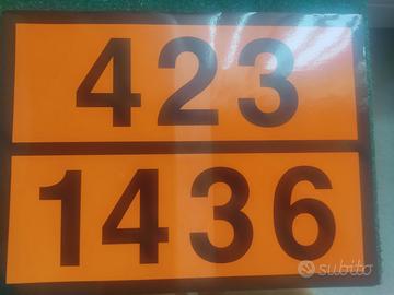 N. 50 etichette adesive ADR 423/1436