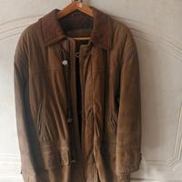 Cappotto Montgomery in pelle