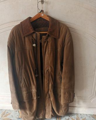 Cappotto Montgomery in pelle