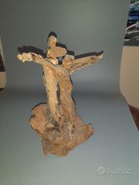 Arte sacra Gesù Cristo in legno intagliata a mano