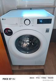 lavatrice lg 10 kg  6 mesi di vita in garanzia 