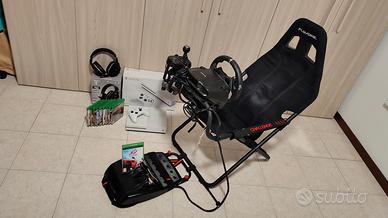 Xbox One S + Logitech G920 + Cuffie Gaming + gioch