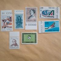 7 francobolli italiani nuovi  1971/73