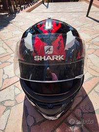 🏍️ Casco integrale SHARK – Nero/Rosso 