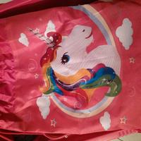 sacca borsa per bambina con unicorno