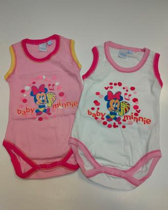 2 Body 3 mesi spalla larga Disney in cotone