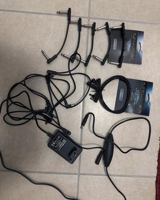 Alimentatore pedali + duplicatore 4 uscite + cavi