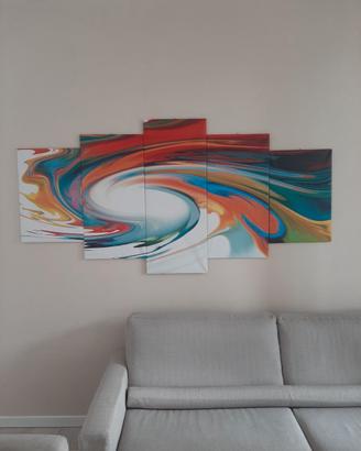 Canvas  5 pezzi  200 x 100