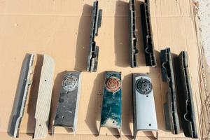 Pedane poggiapiedi mascherina clacson piaggio si