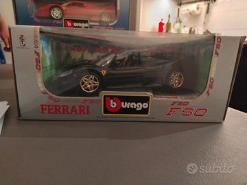 Burago- Ferrari F 50 Cabrio Nera modellino 
