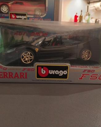 Burago- Ferrari F 50 Cabrio Nera modellino 