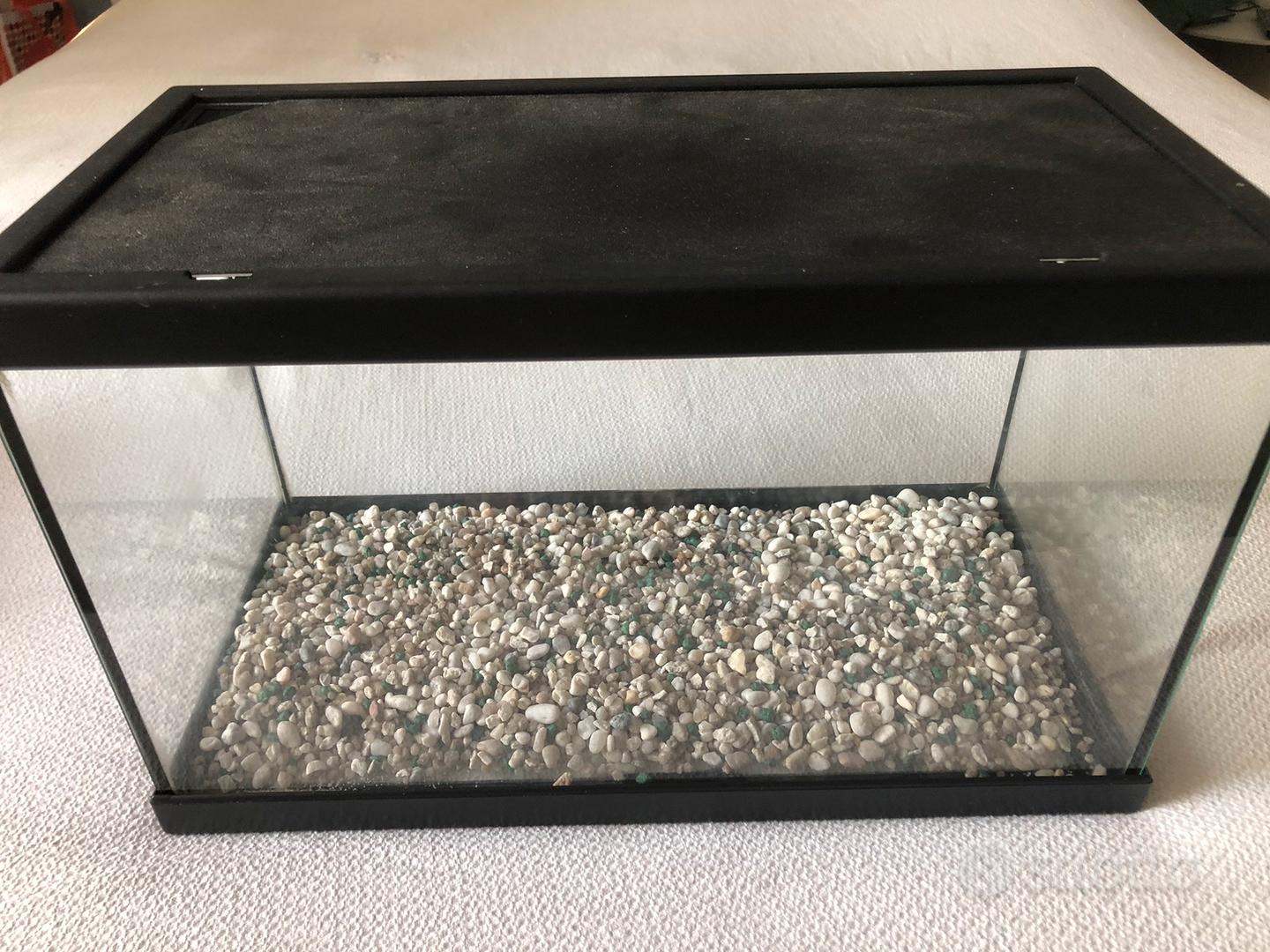 Acquario 40 x 20 h 25 con accessori come in foto