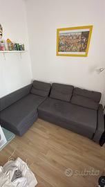 Divano letto Friheten ikea contenitore grigio