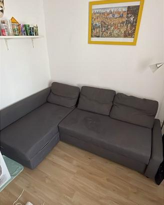 Divano letto Friheten ikea contenitore grigio