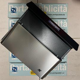 5 Cassette porta pubblicità in acciaio inox SILMEC
