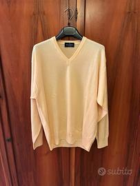 Maglione scollo a V Malagrida Made in Italy Merino