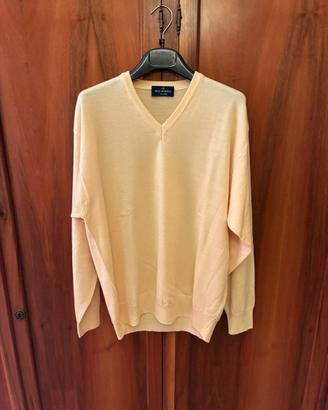 Maglione scollo a V Malagrida Made in Italy Merino