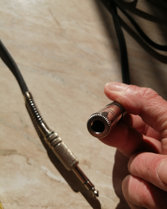 Cavo prolunga jack mono 10Mt x 6,3mm