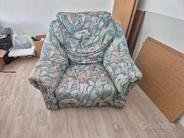 Poltrona grande vintage fantasia Comoda e solida