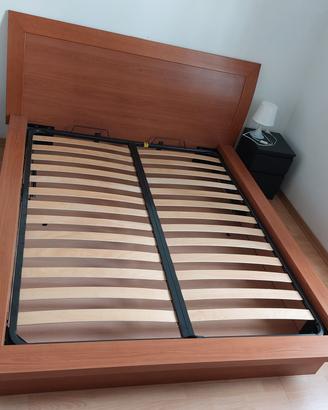 letto matrimoniale in legno 