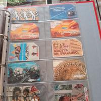 raccoglitore ad anelli con 100 schede telefoniche 