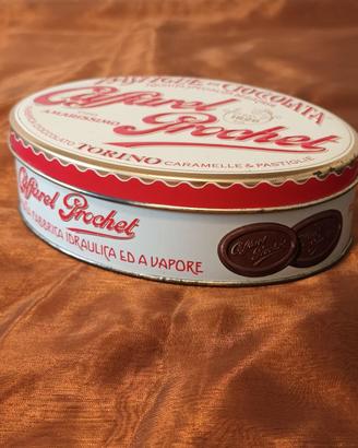 Scatola di latta ovale Caffarel anni '90