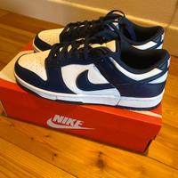 Nike Dunk Low  (White-Midnight Navy-White)