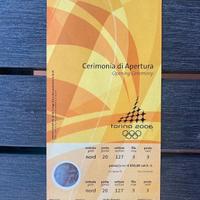 Torino 2006 Biglietto Cerimonia Apertura Olimpiadi