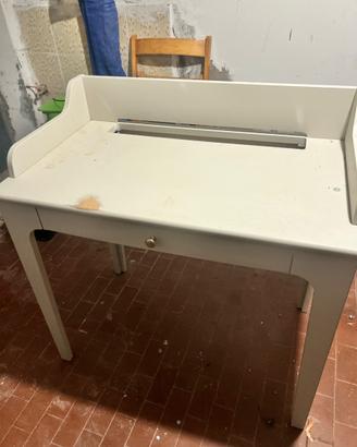 LOMMARP Scrivania, beige chiaro, 90x54 cm