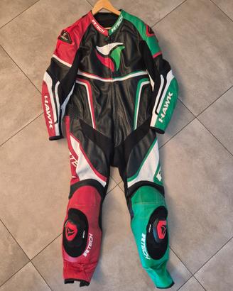 Tuta Moto R-Tech tricolore TG 60/3XL