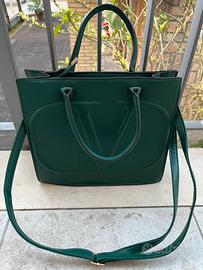 Borsa shopping verde Valentino