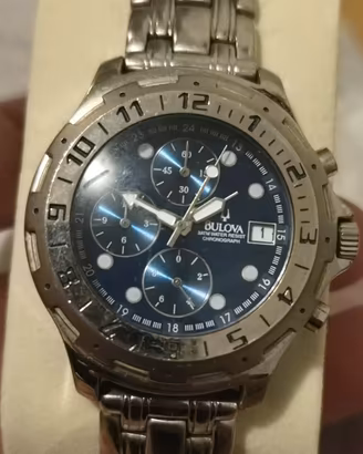 Orologio cronografo da uomo Bulova acciaio