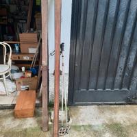 sci di legno vintage