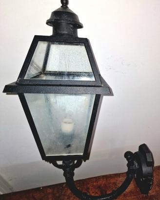 LAMPADA A MURO FERRO E VETRO