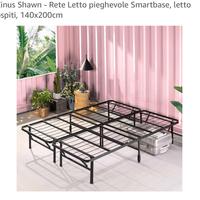 Rete letto pieghevole 140x200 piú 2 materassi