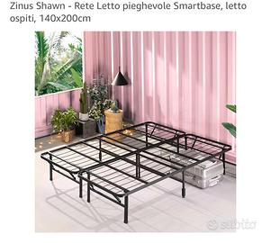 Rete letto pieghevole 140x200 piú 2 materassi
