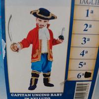 Vestito di carnevale di Pirata Uncino