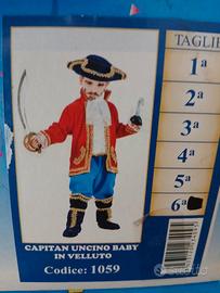 Vestito di carnevale di Pirata Uncino