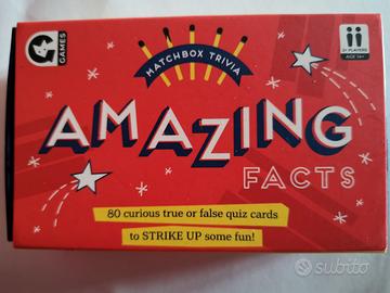 Gioco da tavolo Inglese - Amazing Facts - 80 carte